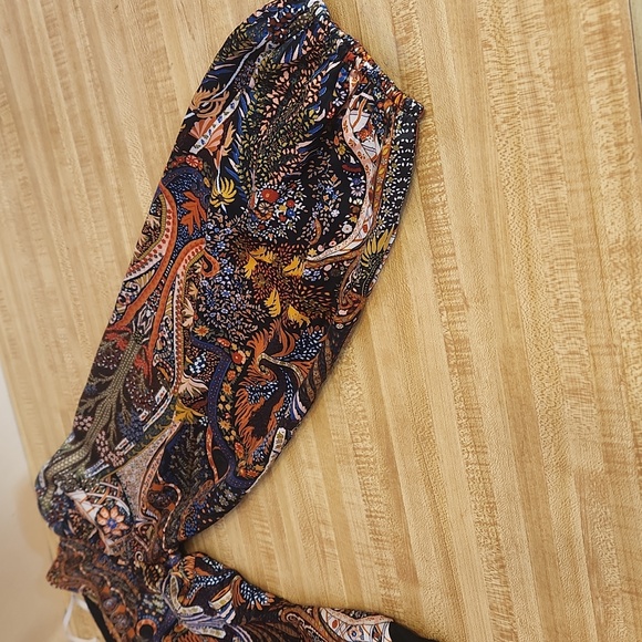 LULUS Paisley One-Shoulder Bodysuit, size L - Picture 5 of 9